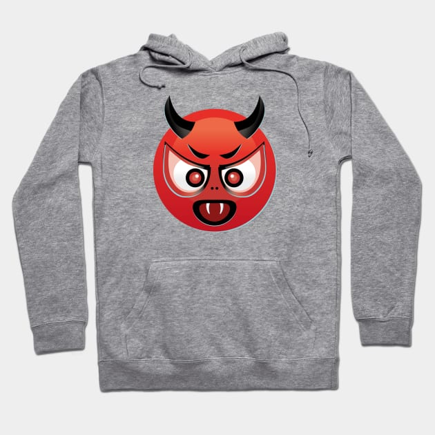 Devil Emoji Hoodie by HelenDesigns